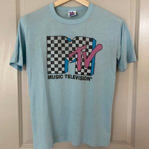 MTV Graphic T-Shirt by Junk Food - Exc Cond Near Mint - Medium